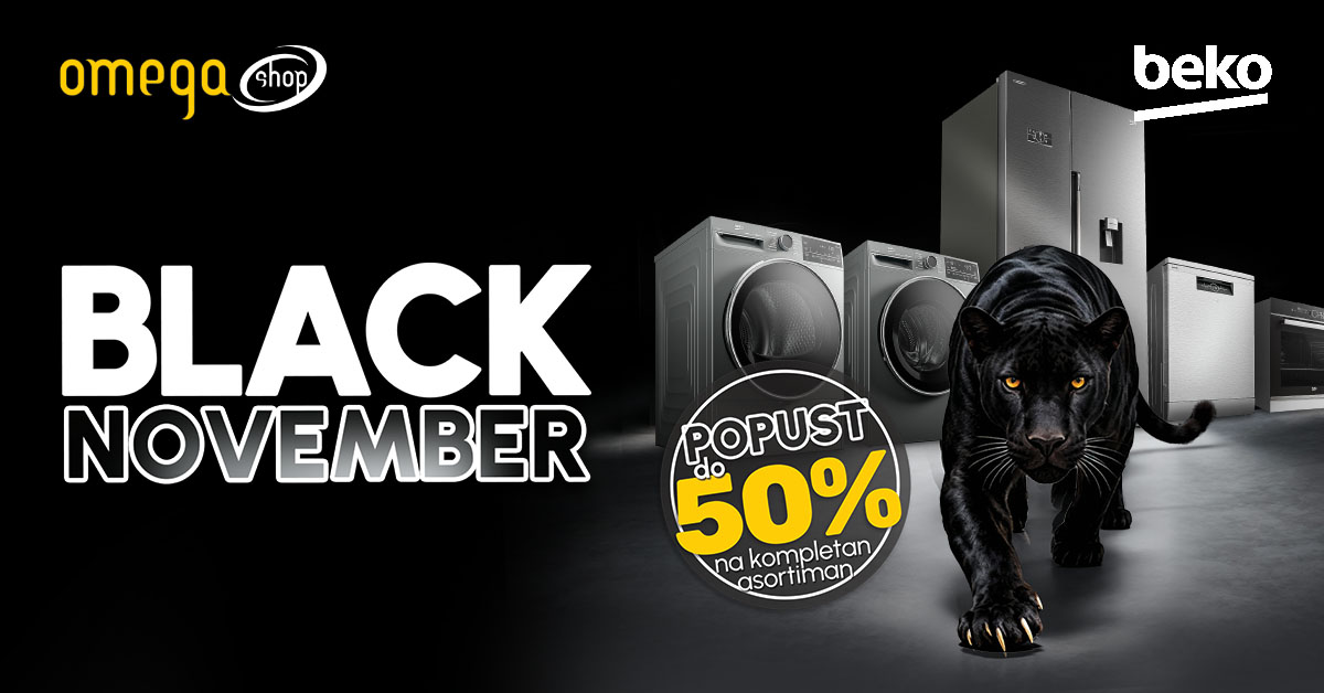 Black November u Omega Shop: iskoristite popuste do 50% na sve proizvode